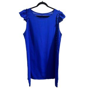 🍒 2/$20 🍒 Blue Ruffled Sleeve Sheath Dress 2XL